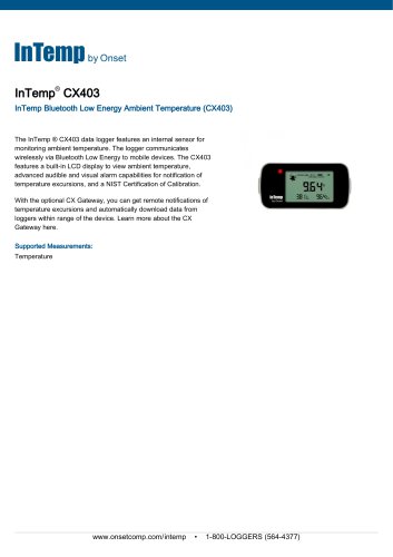 InTemp®  CX403