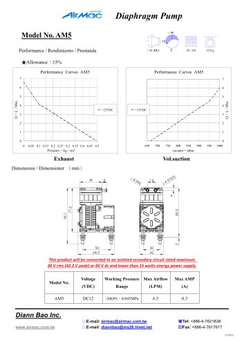 Diaphragm Pump AM5