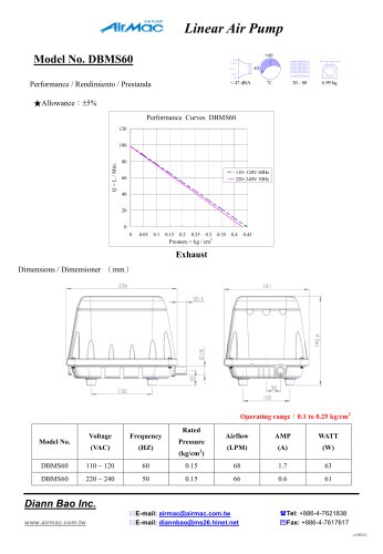 Linear Air Pump DBMS60