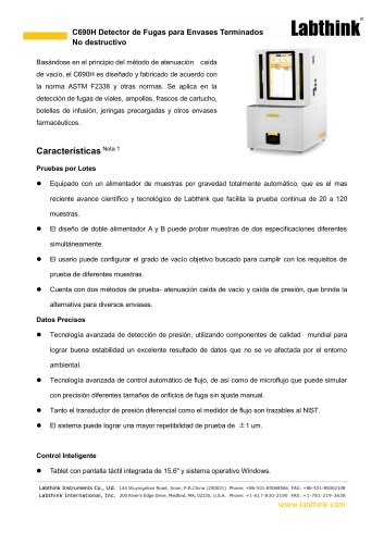 Automatización de pruebas de fugas no destructivas para viales y envases médicos flexibles