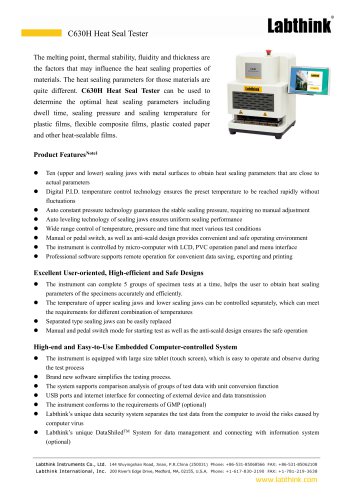 Bag Heat Sealing Test Machine