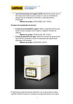 Ensayos de transmisión de vapor de agua y barrera para películas de embalaje - 3