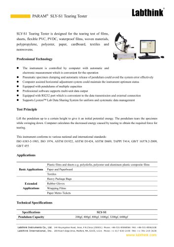 Hazmat Suit Tear Resistance Test Instrument