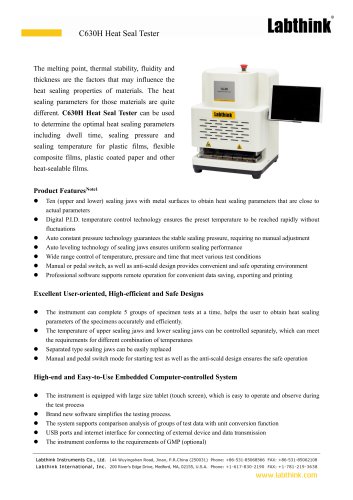 Heat Sealing Performance Tester for a cheese packaging project