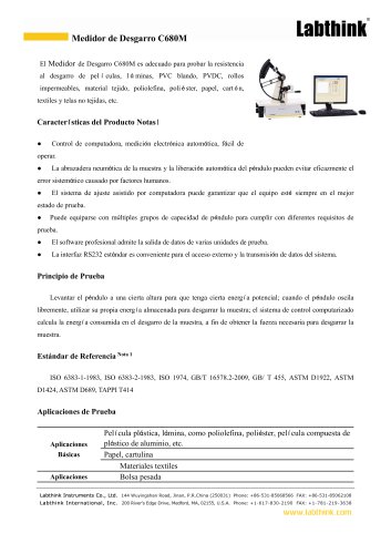 Medidor de Desgarro C680M