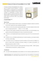 Probador de permeabilidad a los gases para el control de calidad de los envases interiores con parche térmico - 1