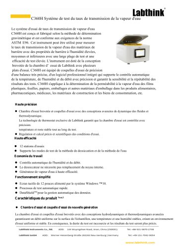 Protégez l'investissement du bâtiment avec un instrument de test WVTR précis pour les bobines d'étanchéité en polymère