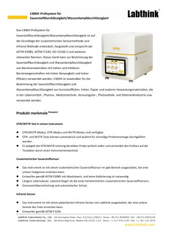Prüfgeräte für Verbundfolien für feste Zubereitungen in der Verpackungsqualitätssicherung