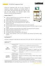 Top Load compression tester for HDPE blown plastic bottles