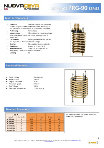 PRG-90 type slip rings