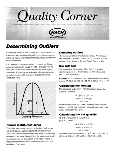 Determining Outliers: Box Plot