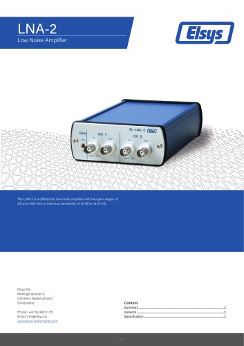 Low Noise Amplifier LNA-2