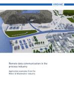 Remote data communication in the process industry