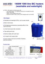1400W 1000 litre IBC heaters