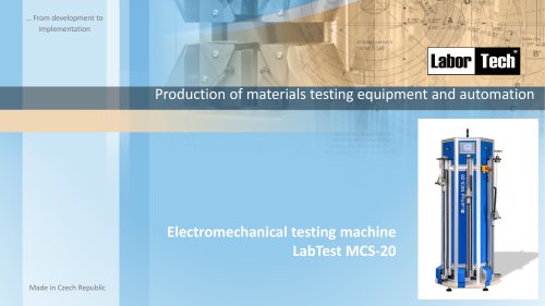 Electromechanical testing machine LabTest MCS-20