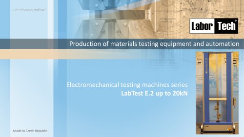 Electromechanical testing machines series LabTest E.2 up to 20kN