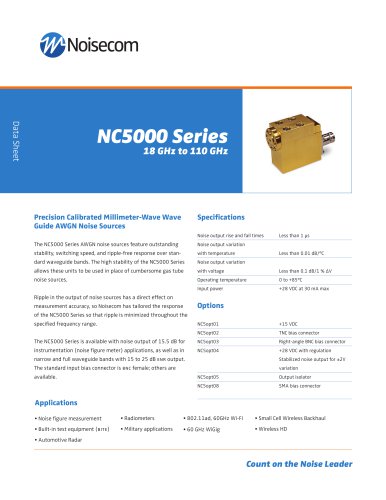 NC5000 Millimeter-Wave 18 GHz to 110 GHz