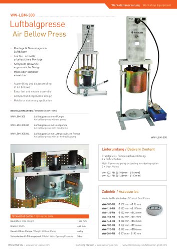 ww-LBM-300 Air Bellow Press