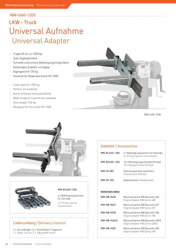 WW-UAG-1200 Universal Engine Adapter