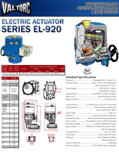 SERIES-EL-920-ELECTRIC-ACTUATOR