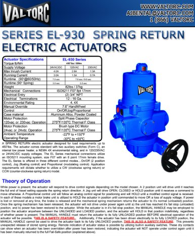 SERIES-EL-930-ELECTRIC-ACTUATOR