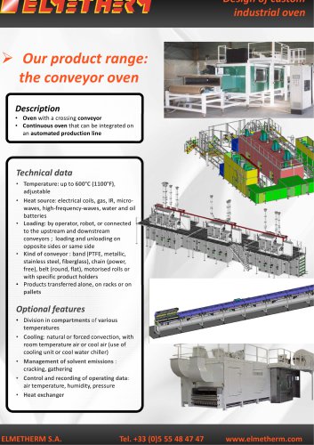 continuous drying oven