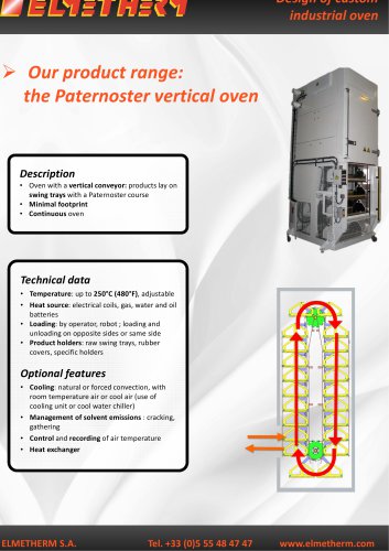 vertical process oven