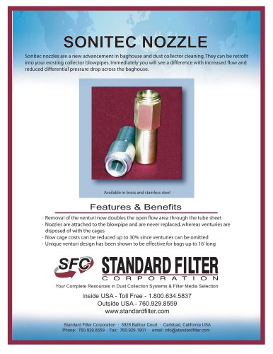 Sonitec Nozzle F&B sheet