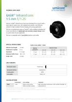 GASIR® Infrared Lens 1.5 mm f/1.25