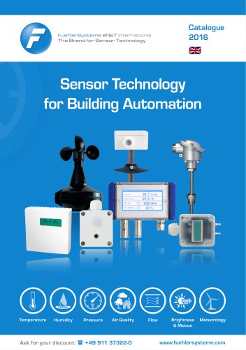 Catalogue 2016 - Sensor Technology for Building Automation