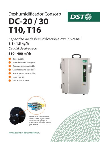 Deshumidificador Consorb DC-20 / 30 T10, T16