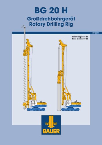 BG 20 H Rotary Drilling Rig