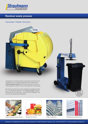 Residual waste presses brochure