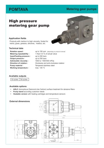 HP250 - High pressure pump