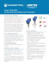 Pulsar Model R86 - 26 GHz Pulse Burst radar Level Transmitter