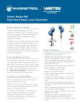 Pulsar Model R96 - 6 GHz Pulse Burst Radar Level transmitter