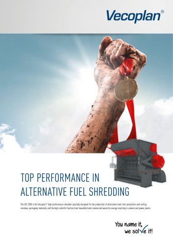 Alternative fuel shredder