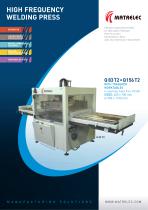 High frequency / Radio frequency welding press with shuttle table