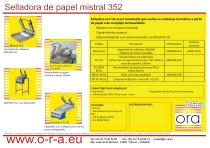 Selladora de papel mistral 352 - 2