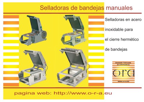 SELLADORAS MANUALES DE ENVASES