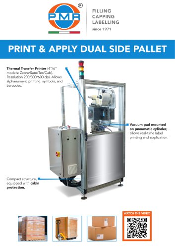 PRINT AND APPLY DUAL SIDE PALLET