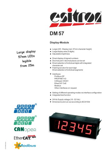 Large Display module DM 57