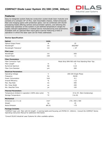 COMPACT Diode Laser System 