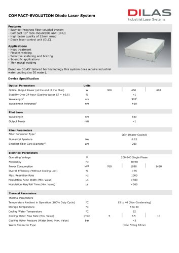 COMPACT (EVOLUTION) Diode Laser System