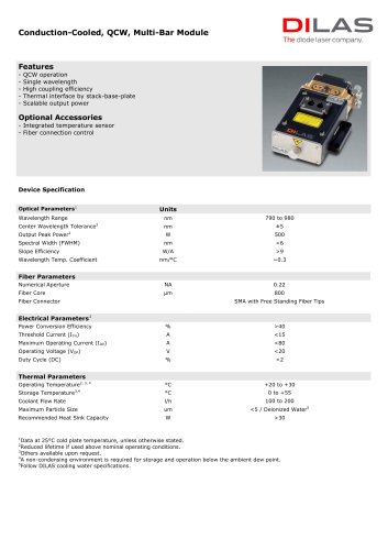 Multi-Bar Modules 790 - 980nm