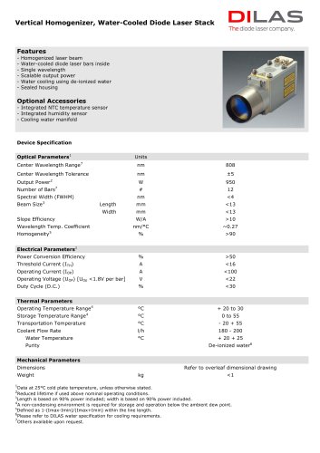 Vertical Homogenizer 808nm