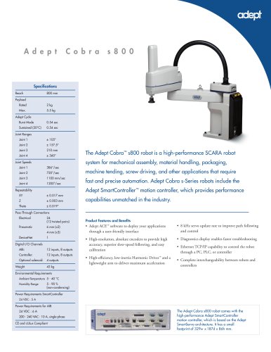 Adept Cobra s800