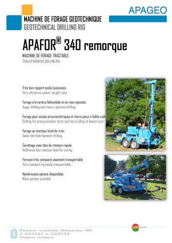 APAFOR® 340 remorque