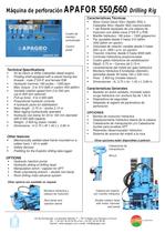 APAFOR 550 y 560 - Máquina de perforación y rotopercusión, compacta y polivalente, ideal para la Geotécnica - 2