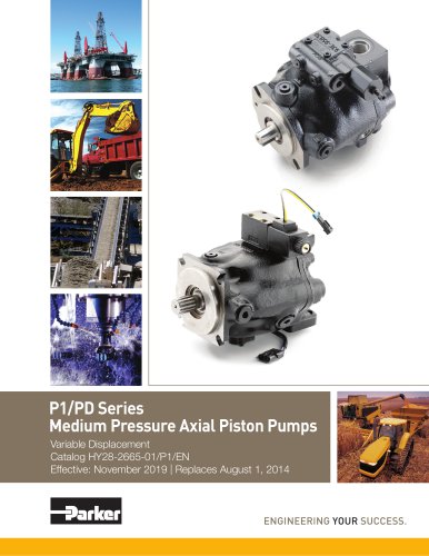 P1/PD Series Medium Pressure Axial Piston Pumps